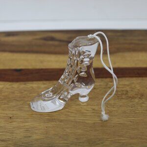 Vintage Lenox Crystal Turn of the Century Boot Christmas German Ornament